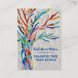 Carte de visite du studio de Yoga dans un arbre co