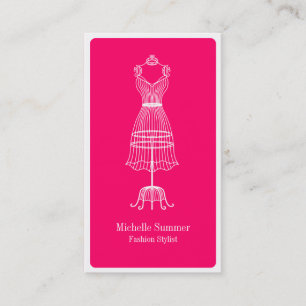 Carte de visite du styliste TV de mode