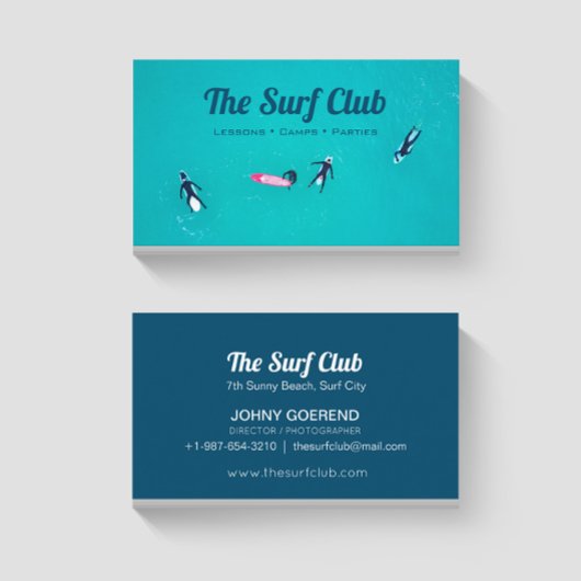 Carte de visite du Surf Club