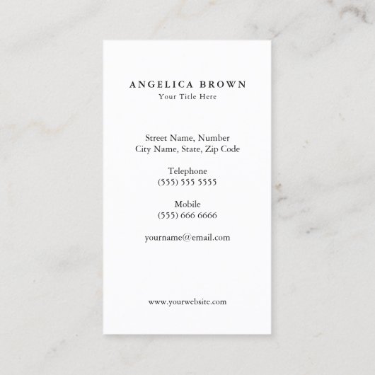 Carte de visite du symbole Chakra - Arc-en-ciel (Dos)