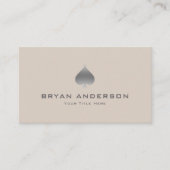 Carte de visite du symbole de la balance d'argent (Devant)