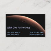 Carte de visite du système solaire astronome (Devant)