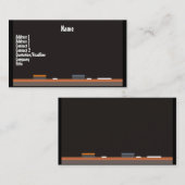 Carte de visite du tableau de bord (Devant / Derrière)