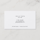 Carte de visite du technicien de réparation inform (Dos)