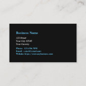 Carte de visite du technicien de service de l'émet (Dos)