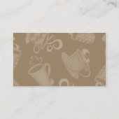 Carte de visite du temps 2 de café (Dos)