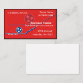 Carte de visite du Tennessee (Devant / Derrière)