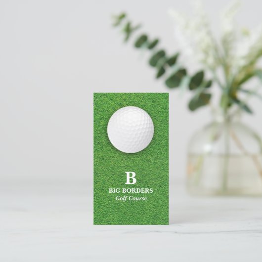 Carte de visite du terrain de golf (Debout devant)