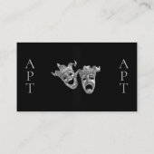 Carte de visite du théâtre de la tragédie comique (Dos)