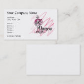 Carte de visite du thème de la danse (Devant / Derrière)