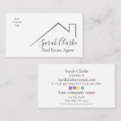 Carte de visite du toit (Devant / Derrière)