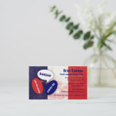 Carte de visite du tuteur en français (Debout devant)