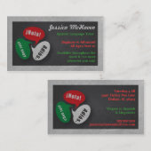 Carte de visite du tuteur espagnol (Devant / Derrière)