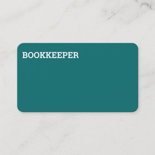 Carte de visite du vérificateur comptable (Devant)