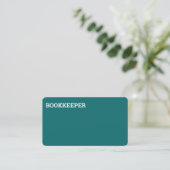 Carte de visite du vérificateur comptable (Debout devant)