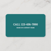 Carte de visite du vérificateur comptable (Dos)