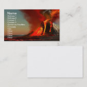 Carte de visite du volcan Hawaï (Devant / Derrière)