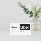Carte de visite d'Uber (Debout devant)