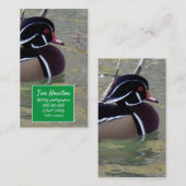 Carte De Visite Duck de bois Drake (Devant / Derrière)