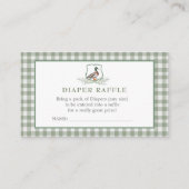 Carte De Visite Duck DIaper Raffle (Devant)