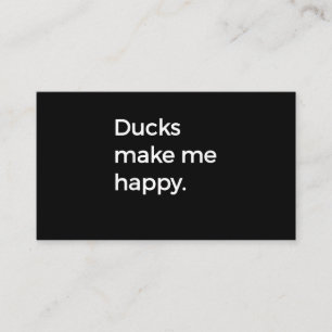 Carte De Visite Duck Love I Love Pet Ducks Duck Farmer