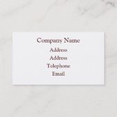 CARTE DE VISITE DUCKS SAUVAGES (Dos)