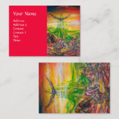 CARTE DE VISITE DUEL MAGIQUE ENTRE BRADAMANT ET NEGROMANCER (Devant / Derrière)