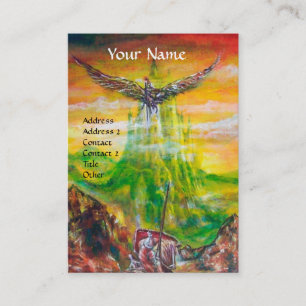 CARTE DE VISITE DUEL MAGIQUE ENTRE BRADAMANT ET NEGROMANCER