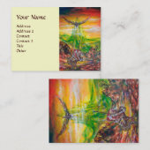 CARTE DE VISITE DUEL MAGIQUE ENTRE BRADAMANT ET NEGROMANCER (Devant / Derrière)