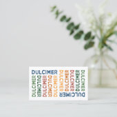 Carte De Visite Dulcimer mignon couleur (Debout devant)