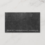 Carte De Visite Dumbbell | Formateur personnel (ardoise) (Dos)