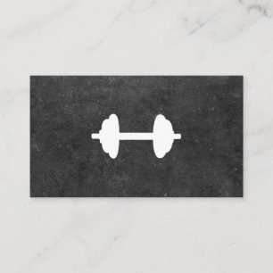 Carte De Visite Dumbbell Personal Trainer (ardoise)