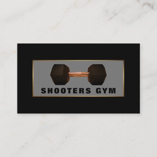 Carte De Visite Dumbbell Weight, Entraîneur personnel, Instructeur (Devant)