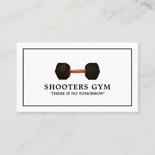 Carte De Visite Dumbbell Weight, Entraîneur personnel, Instructeur (Devant)