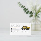 Carte De Visite Dump Truck Services (Debout devant)