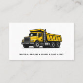 Carte De Visite Dump Truck Services (Dos)