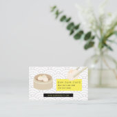 Carte De Visite Dumpling Dim Sum Restaurant chinois moderne Café (Debout devant)