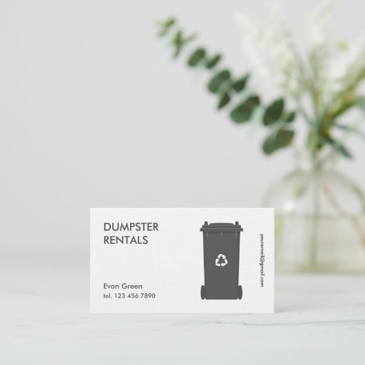 Carte De Visite Dumpster (Debout devant)