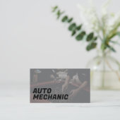 Carte de visite d'un mécanicien mobile moderne (Debout devant)