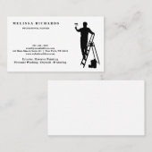 Carte de visite d'un peintre (Devant / Derrière)