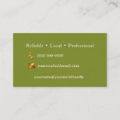 Carte de visite d'un promeneur de chiens (Dos)