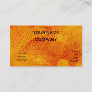 Carte De Visite D'un rouge ardent