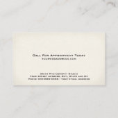 Carte de visite d'un studio de photographie (Dos)