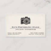 Carte de visite d'un studio de photographie (Devant)