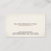 Carte de visite d'un studio de photographie (Dos)
