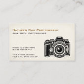 Carte de visite d'un studio de photographie (Devant)
