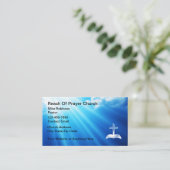 Carte de visite d'une église Pasteur Clergé (Debout devant)