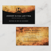 Carte de visite d'une firme de droit des blessures (Devant / Derrière)