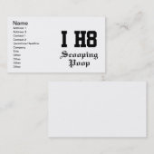 Carte De Visite dunette de excavation (Devant / Derrière)