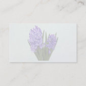 Carte De Visite Duo d'hyacinthe pourpre (Dos)